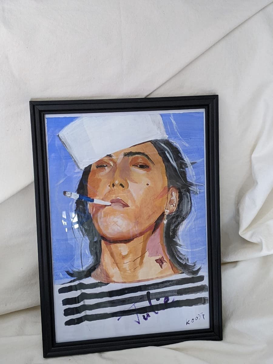 Amazon.co.jp: 沢田研二 手描きアクリル画 A4 イラスト『star julie 3